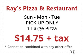 2 lg Cheese Pizzas 20 pc. Buffalo Wings and 1 2-liter Soda