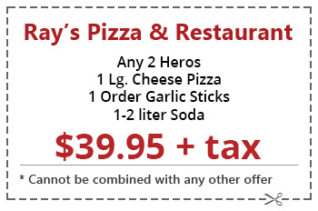 1 lg Cheese Pizza 1 order Garlic Sticks,1-2liter soda